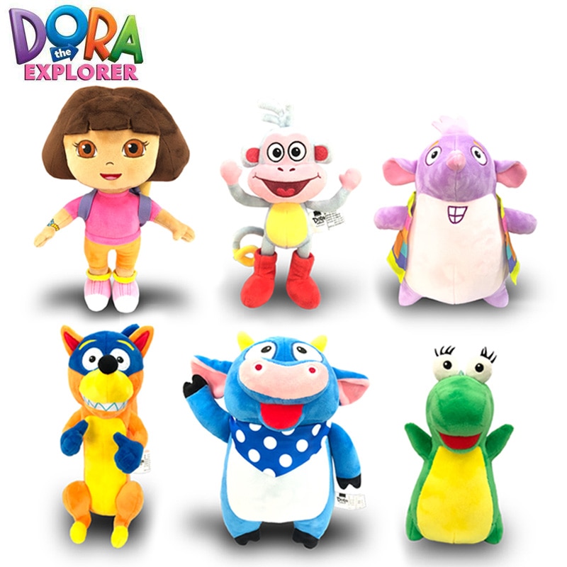 Dora the Explorer Plush Toys Dora Boots Isa Tico Swiper Soft Stuffed