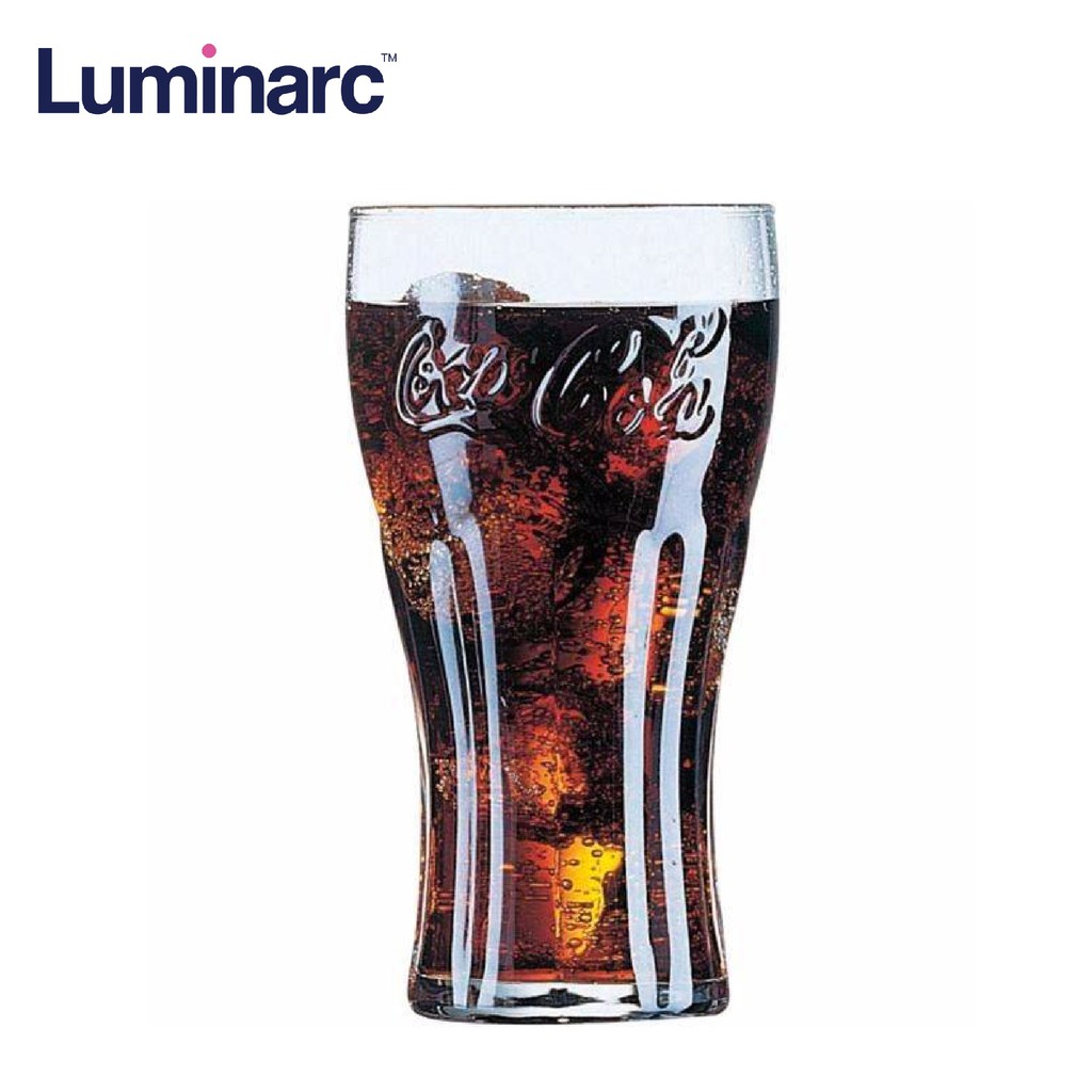 Luminarc Coca-Cola Contour Water Juice Glass Tumbler 37cl | Shopee ...