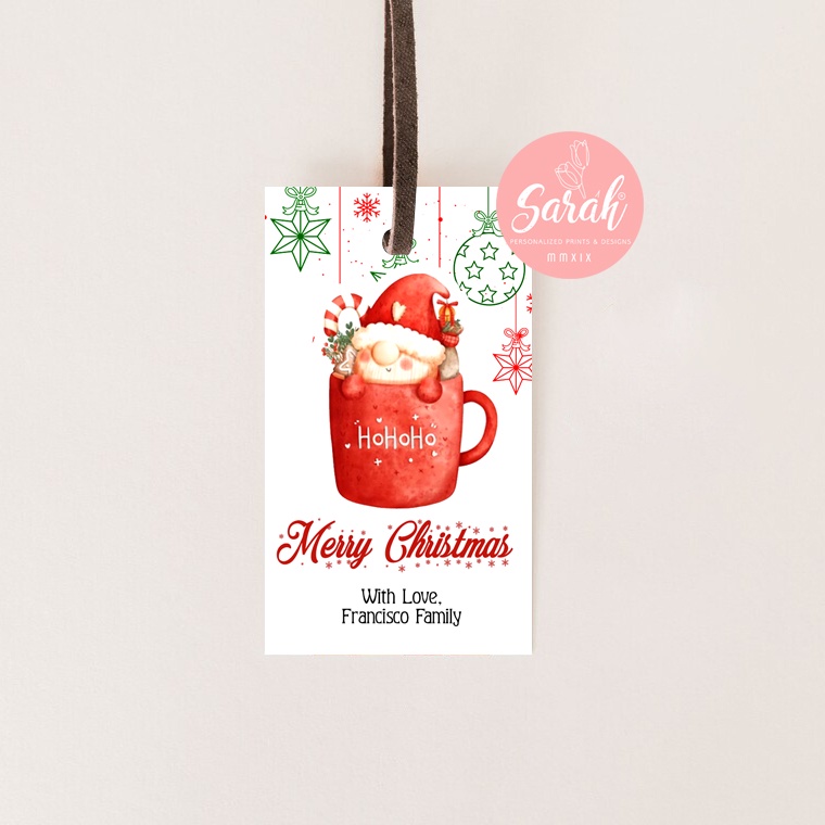 32 pcs Christmas Gift tags / Red cup Christmas tags | Shopee Philippines