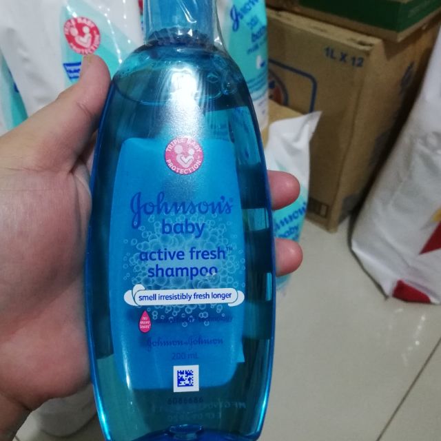 johnson baby shampoo active fresh