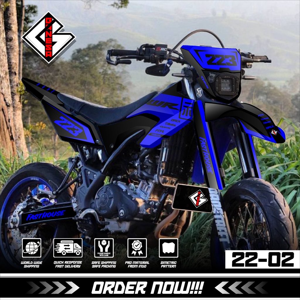 Wr155 Fullbody Cross Motorcycle Decal Sticker Dekal Sticker HOLOGRAM