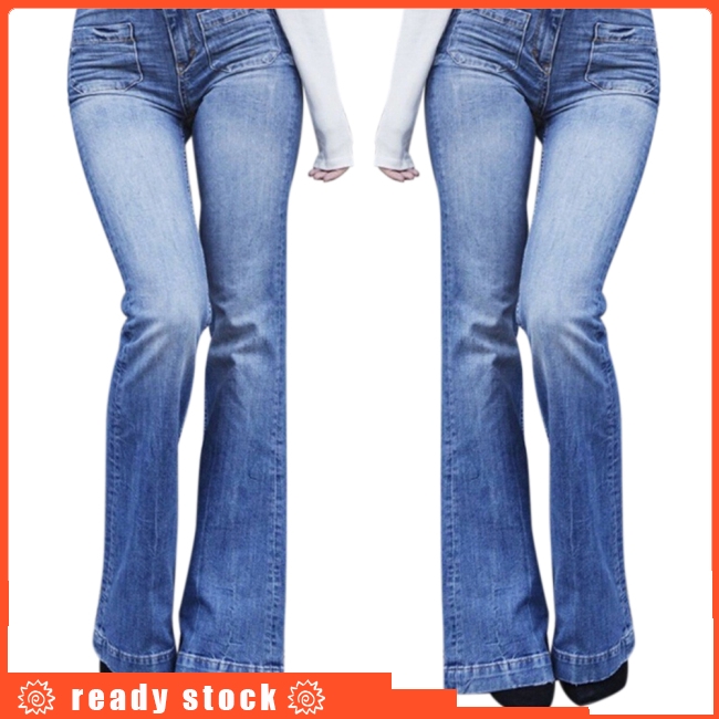 high waist bell bottoms jeans