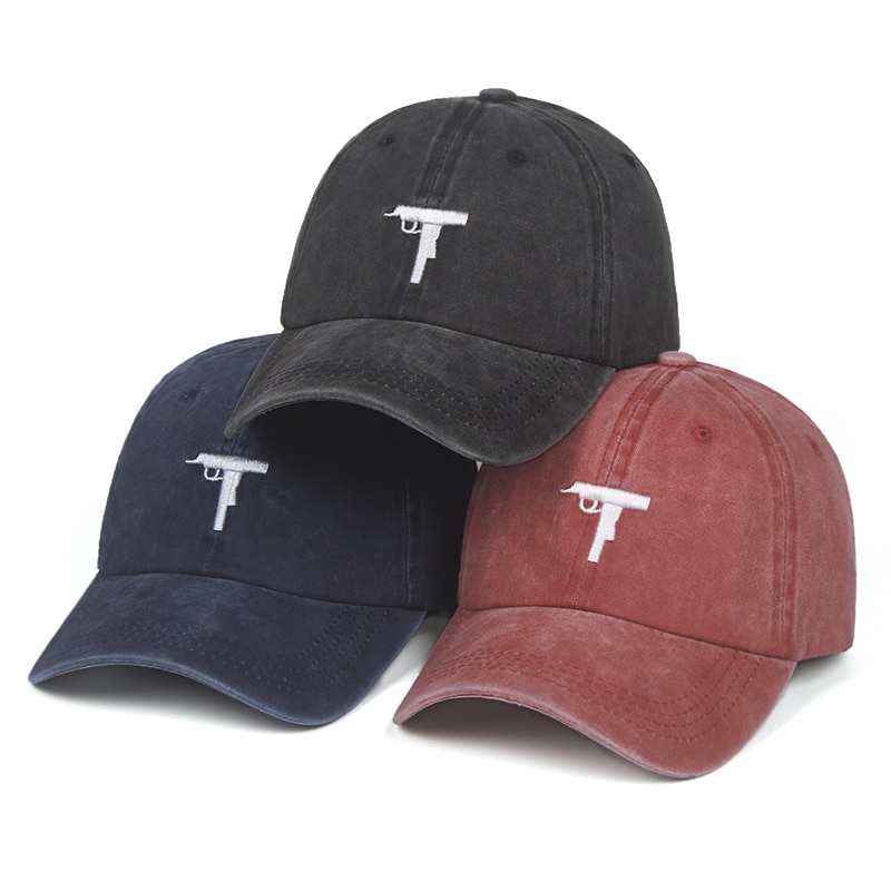 gun baseball caps