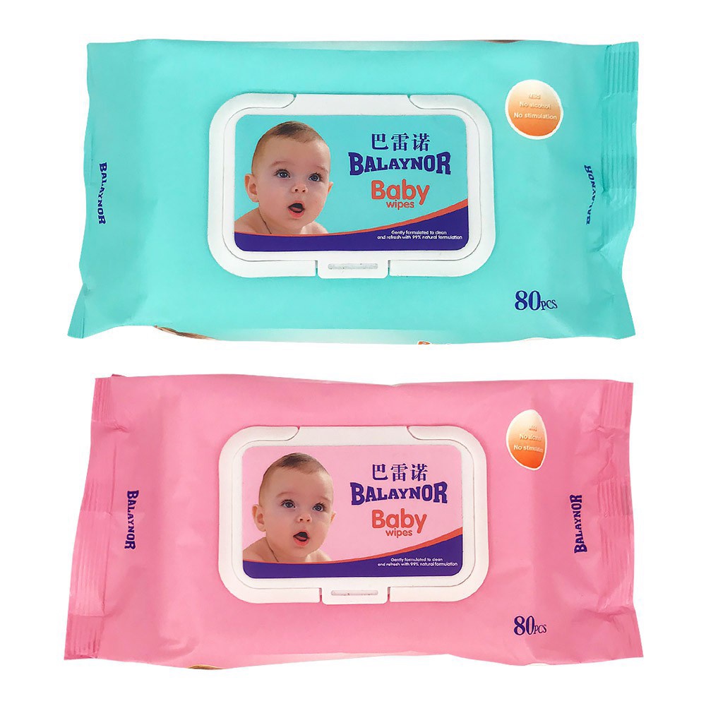 Babies Hypoallergenic Alcohol Free and All Natural Balaynor Baby Wipes 80 pcs Shopee Philippines