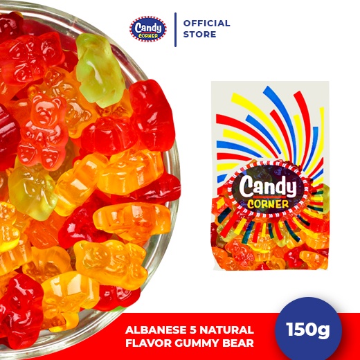 Albanese 5 Natural Flavor Gummi Bears 150g Shopee Philippines