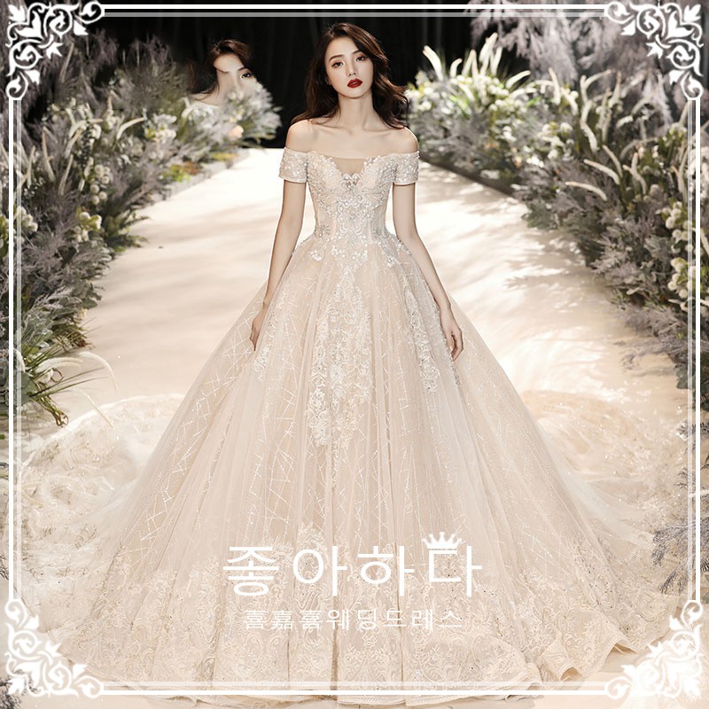 starry wedding dress