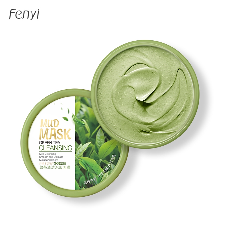 Fenyi Green Tea Mud Mask Brightening Remove Acne Pores Blackheads ...