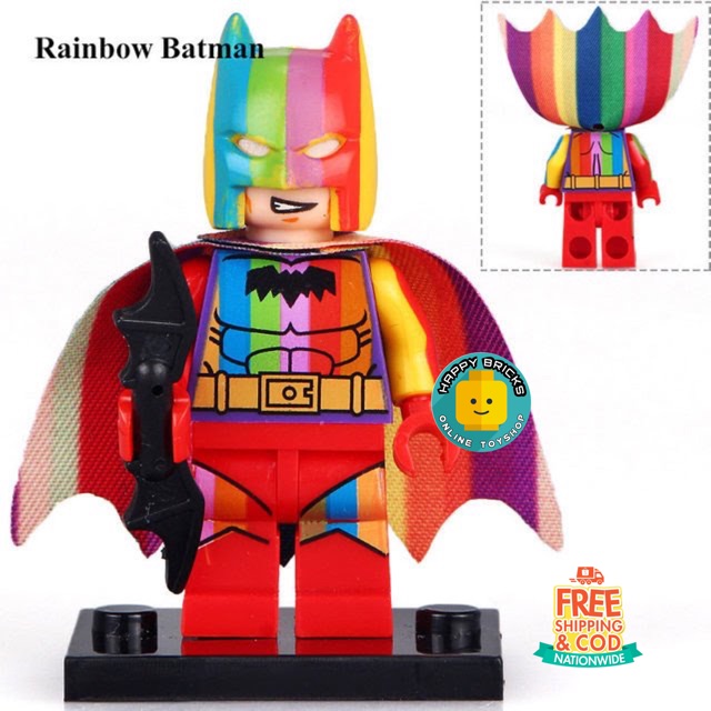 rainbow batman figures