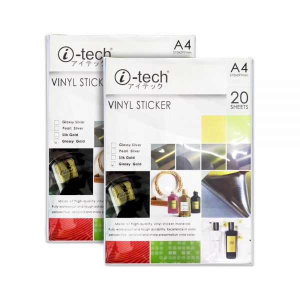 itech waterproof printable vinyl sticker 20 sheetspack a4 size for