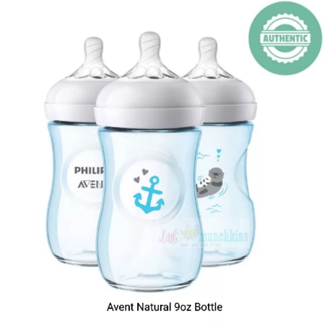 avent blue baby bottles