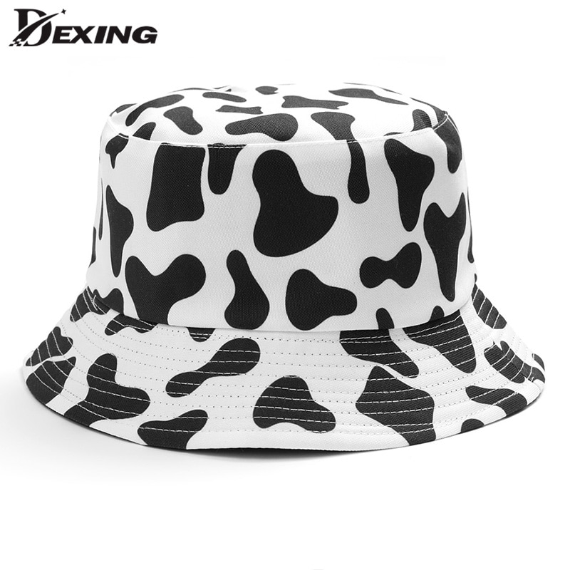 black mens bucket hat