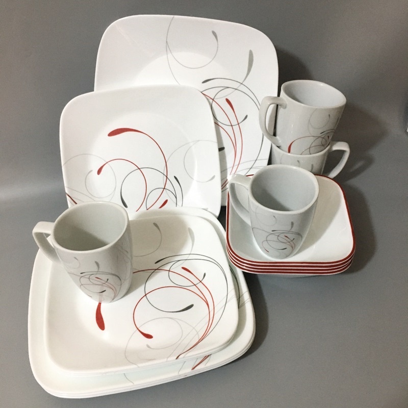 Corelle Square Splendor 16pc Shopee Philippines