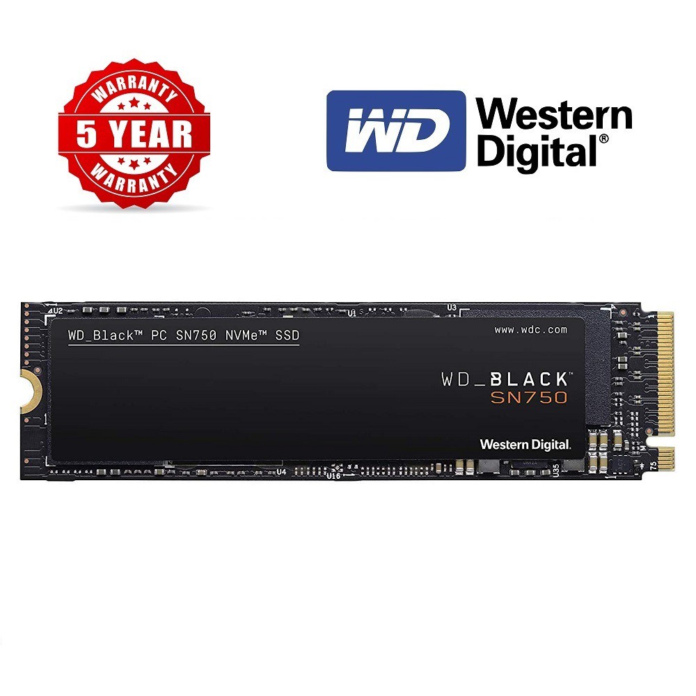 Western Digital Wd Black Sn750 1tb 500gb 250gb Nvme M 2 2280 3d Nand Ssd Pcie Gen3x4 Solid State Shopee Philippines