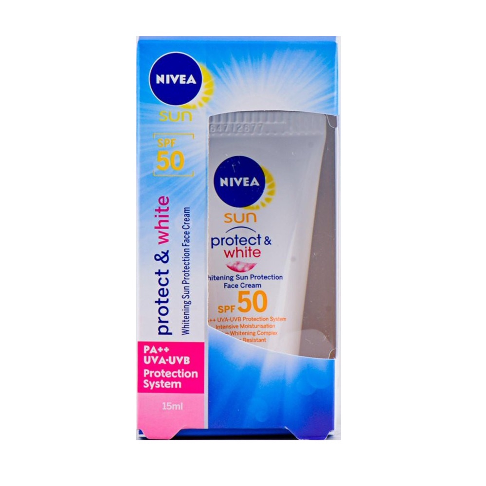 NIVEA Sun Protect & White Facial Cream Spf 50 15ml Shopee Philippines