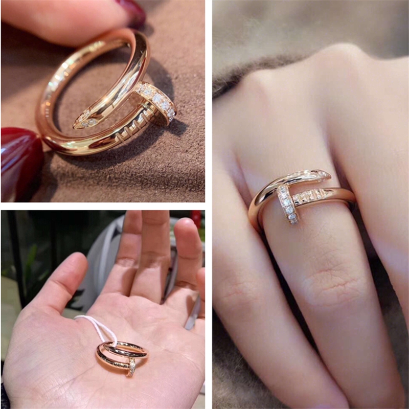 cartier nail ring gold