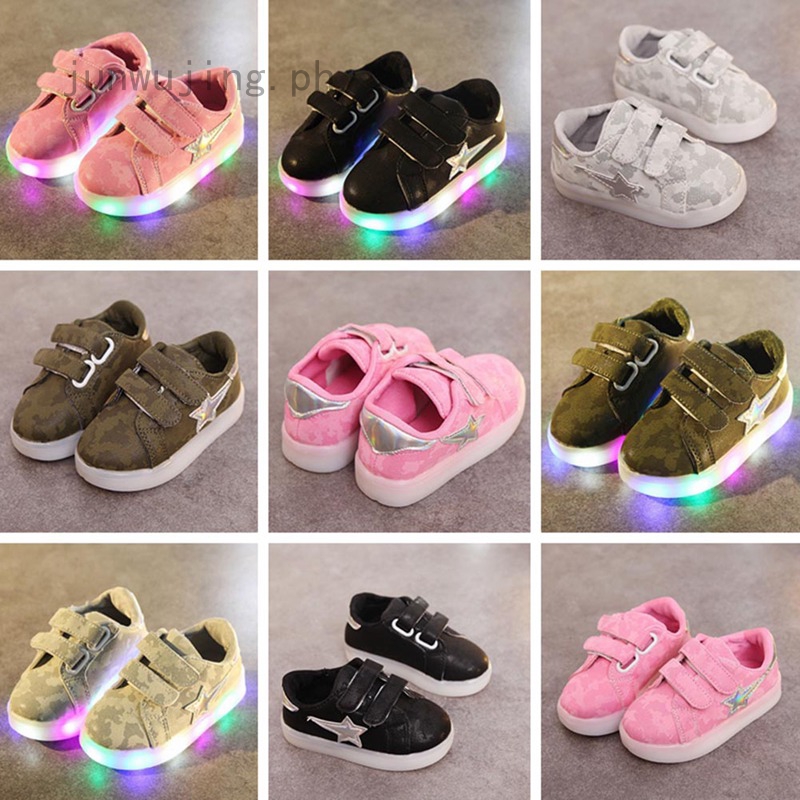 Sports Tennis Running Sneakers Kids Led Lighted Fashion Baby Boys Girls Shoes Fantastic Children Shopee Philippines