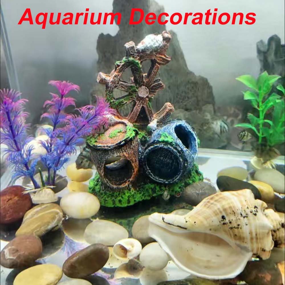 AQUARZOO Wholesale Aquarium Decorations Fish Turtle Tank Cave