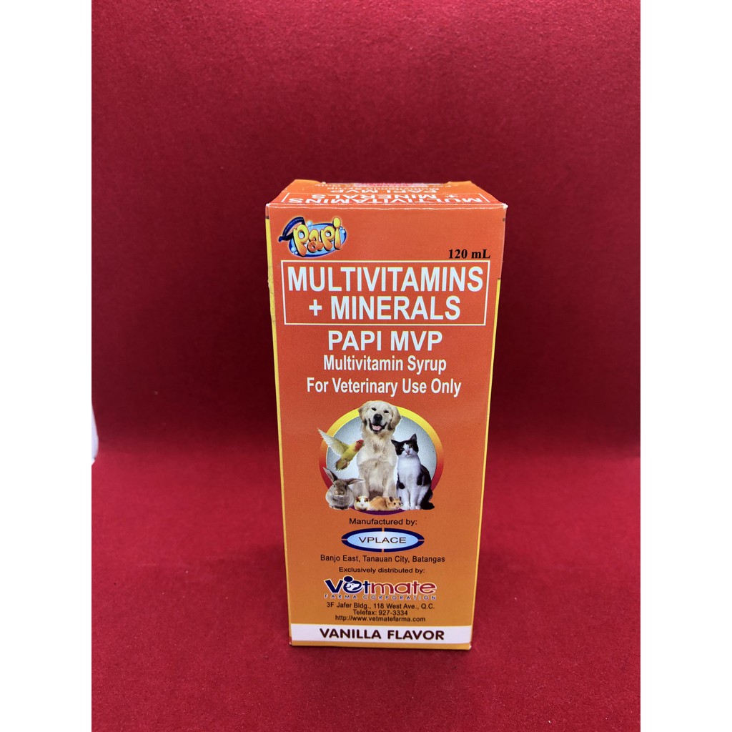 Papi Mvp Vitamins 120ml For Pets Shopee Philippines