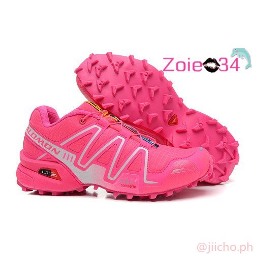 salomon pink trail shoes