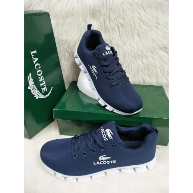 lacoste shoes men blue