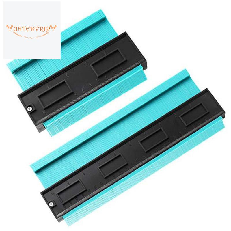 2 Pieces Contour Gauge Duplicator 5 Inch 10 Inch Multi-Functional Contour Profile Gauge Duplicator Edge Shaping Measure Ruler for Tiling Laminate Woodworking Tool