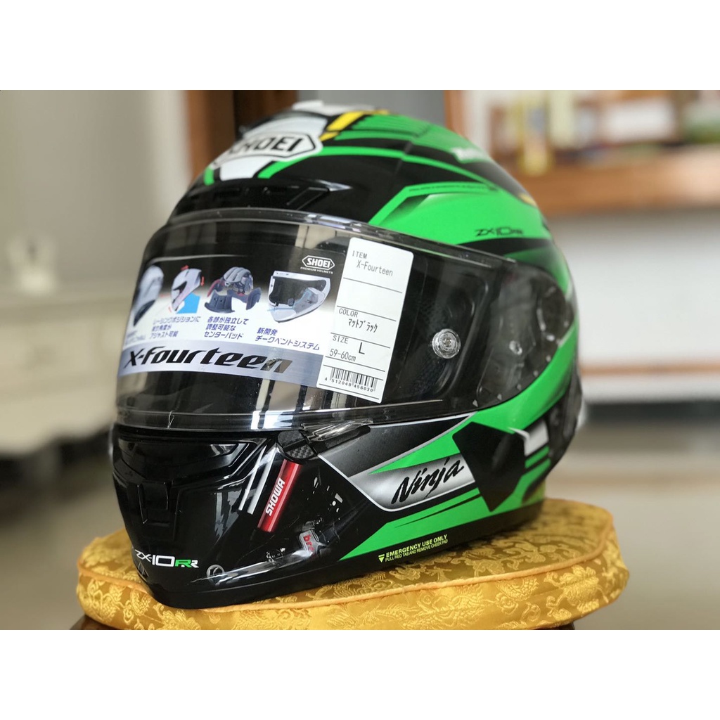 Spot Full Face Motorcycle Helmet X14 Zx-10Rr Green Helmet Riding Motocross  Racing Motobike Helmet | Shopee Philippines