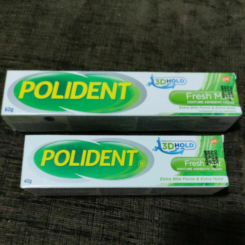 Polident 3D Hold 40g & 60g Denture Adhesive cream | Shopee Philippines