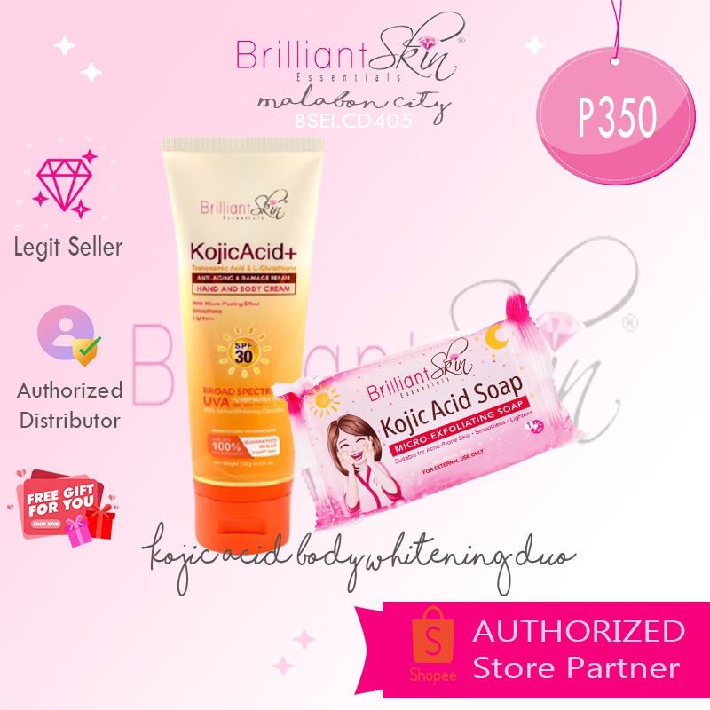 Brilliant Skin Kojic Acid Lotion 120g. + Freebie Shopee Philippines