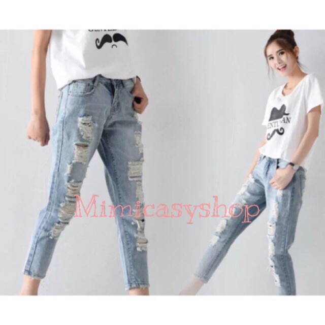 ripped fashion jeans