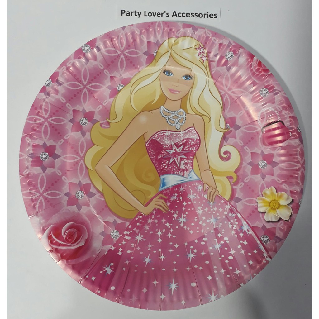 Barbie Party Paper Plates / Disposable Paper Plates | Shopee Philippines