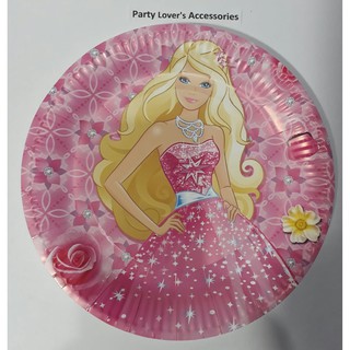 barbie paper plates