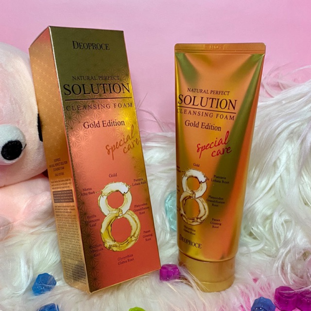 solution cleansing foam gold edition