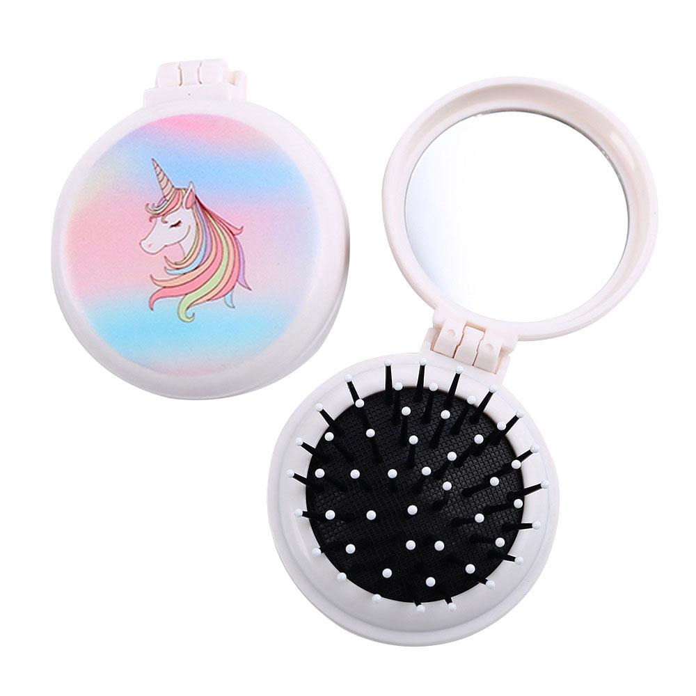 Cute Unicorn Airbag Massage Comb Hair Brush Anti Static Scalp With