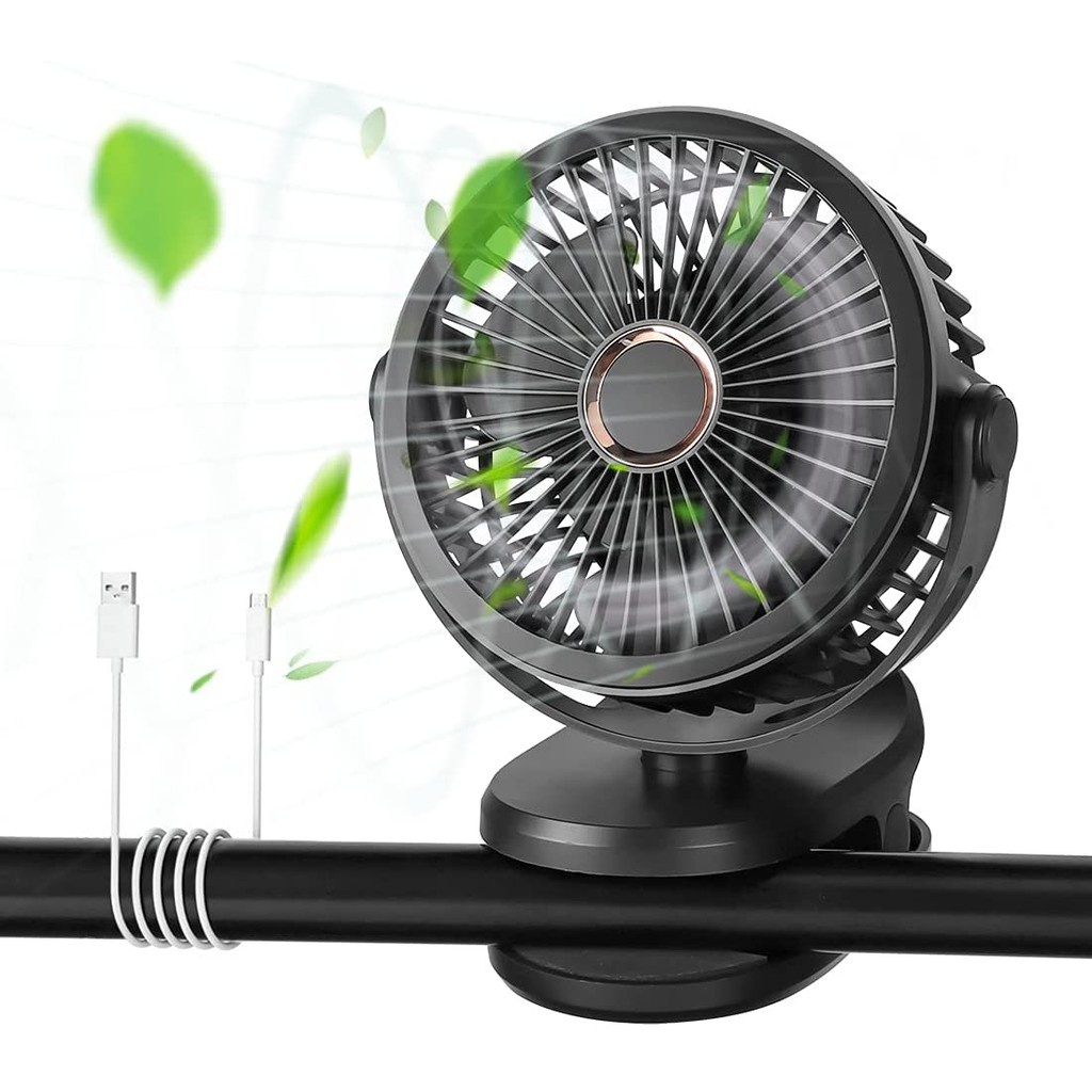 10000mAh Rechargeable Camping Fan Desktop Table Fan Clip On Fan