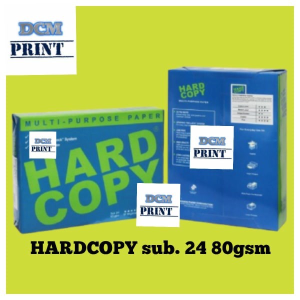 Hard Copy Hardcopy Bond Paper/ Copy Paper Sub 24/ 80GSM thick Short