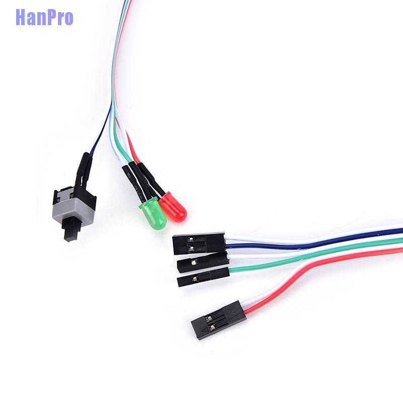 thumbnail image 2 of ATX Power On / Reset Switch Cable With HDD LED Light For PC Desktop Computer Case 2 of 6