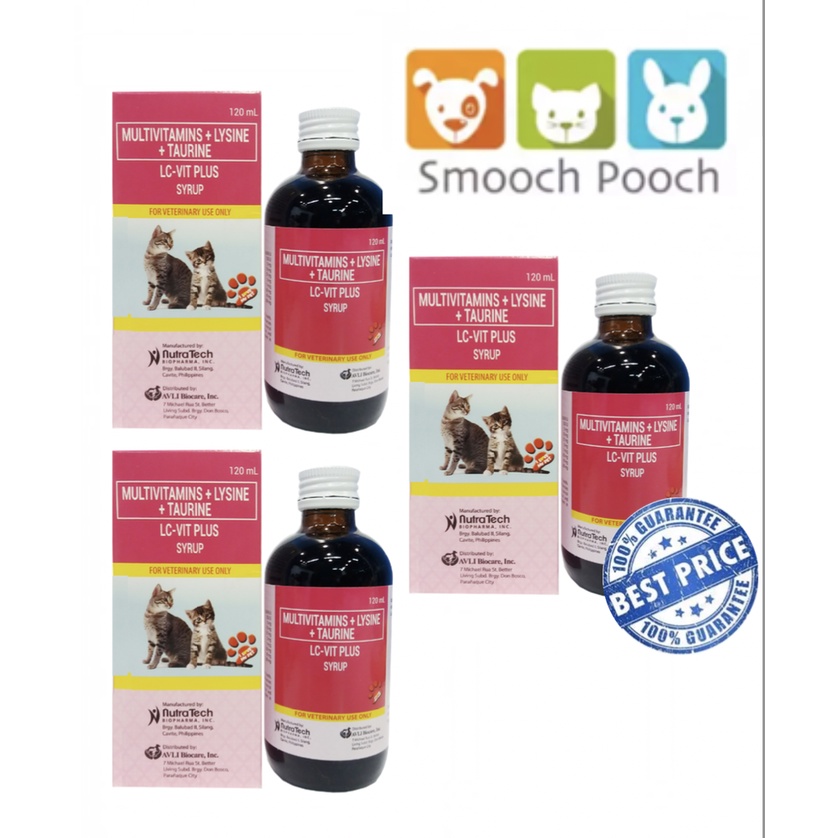 LC Vit Plus Multivitamins Cat and Kitten Syrup 120ml (3 Bottle