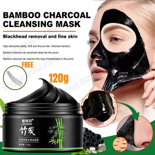 Bamboo Charcoal Blackhead Remover Mask Shrink Pores Oil-Control Deep Cleansing Skin Care Mask 120g