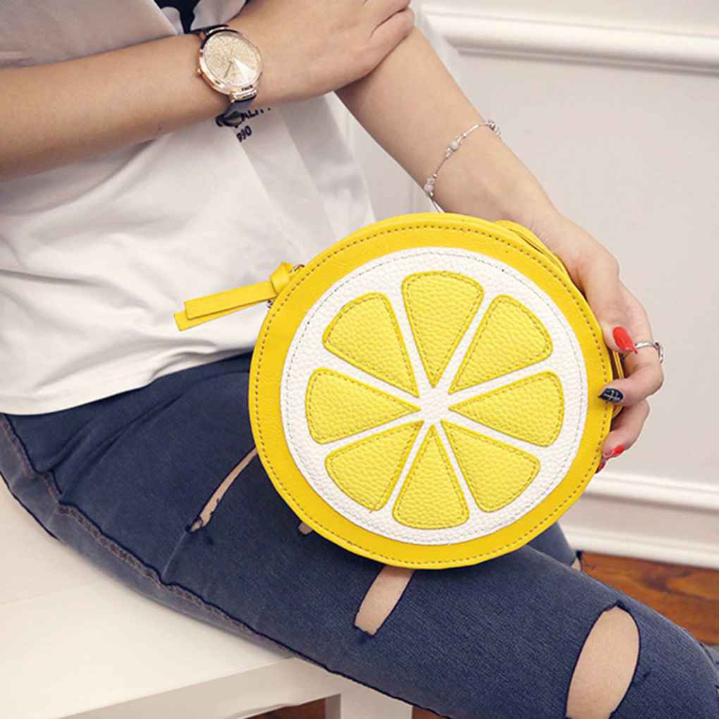 Round Crossbody Bag Yellow IUCN Water