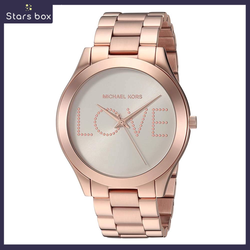 mk slim runway rose gold