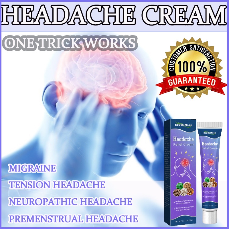 Headache Relief Health Cream Body Dizziness Headache Relief Relax Head And Neck Muscle Health