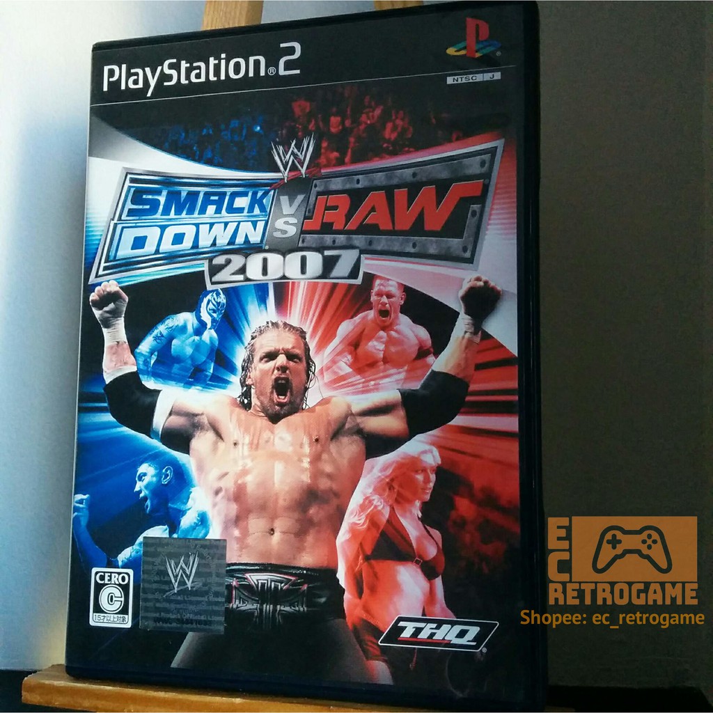 Wwe 07 Smackdown Vs Raw Original Ntsc J Ps2 Game Shopee Philippines