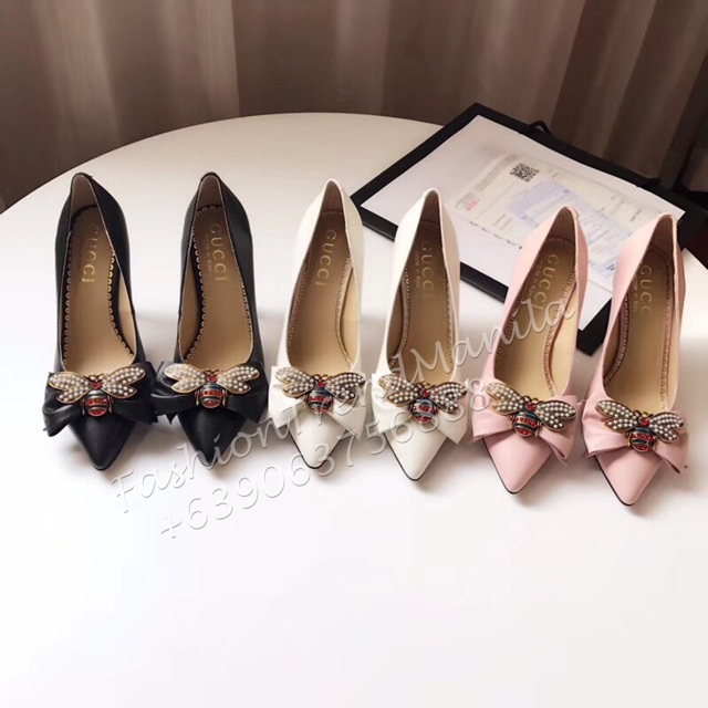 gucci bow heels