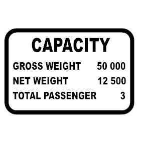 CAPACITY CAR STICKER VINYL CUSTOMIZED CUSTOMIZE capacity csr sticker
