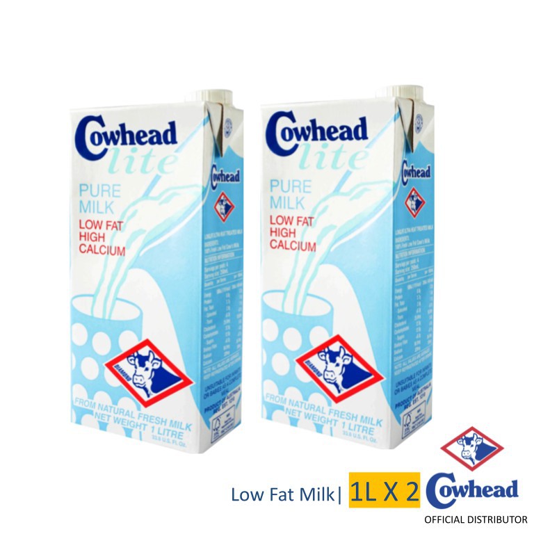 Groceries Cowhead Lite Milk 1l Pack Of 2 Cowhead Fresh Milk Uht Shopee Philippines