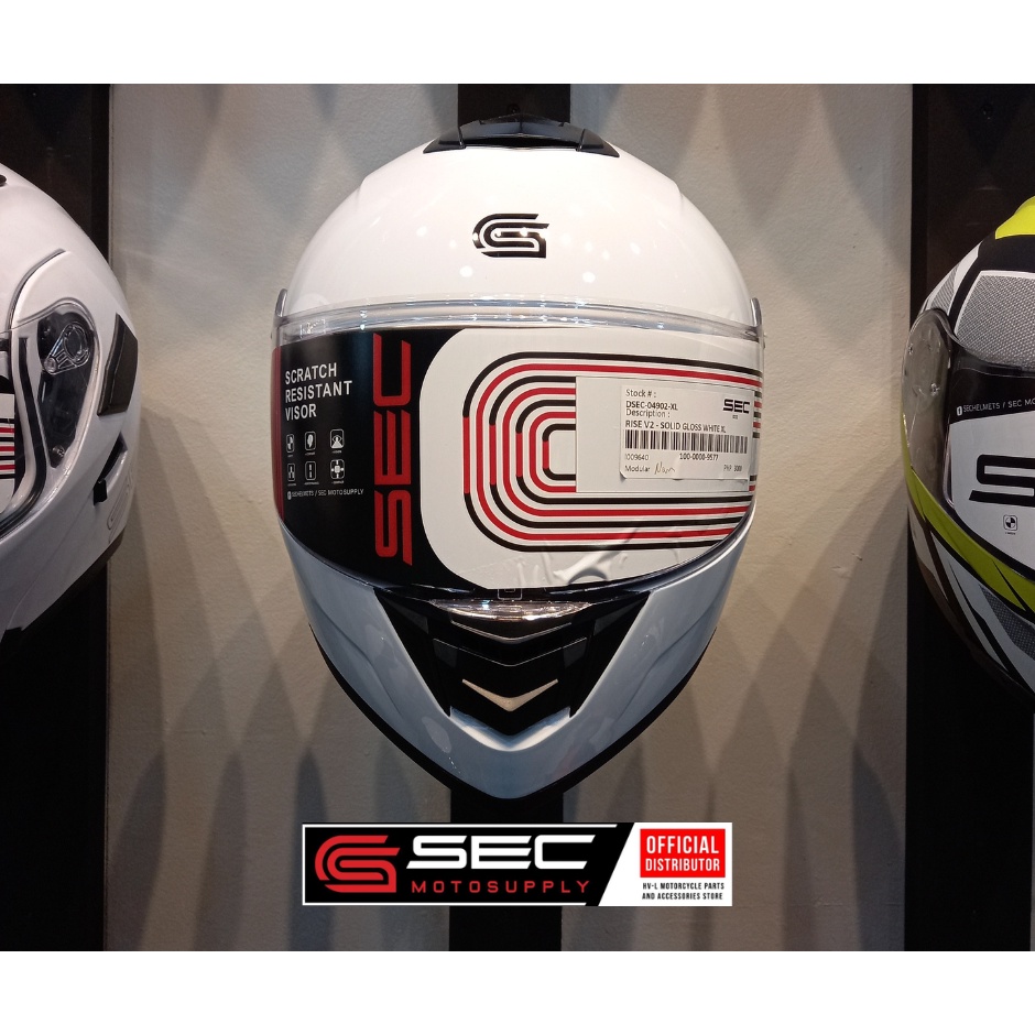Sec Rise V2 Modular Helmet Pilot Sec Helmet Dual Visor Modular Sec