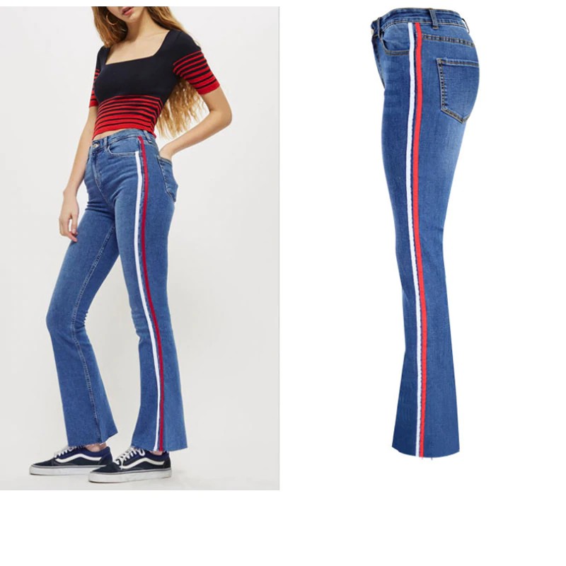 high waisted bell bottom jeans for women