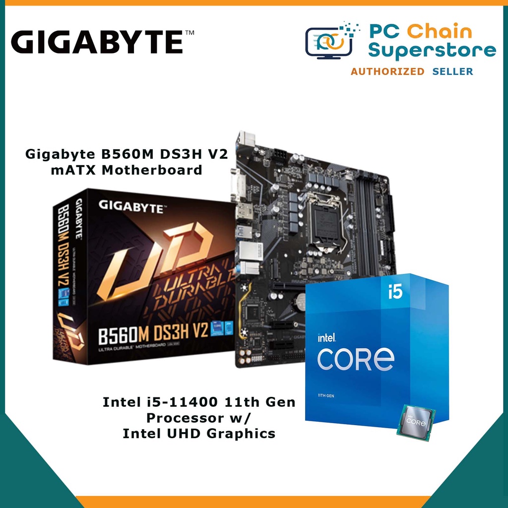 Intel i511400 11th Gen Processor w/ Intel UHD Graphics + Gigabyte