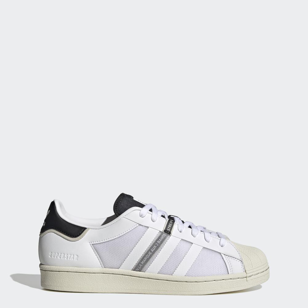 adidas superstar shoes men's white