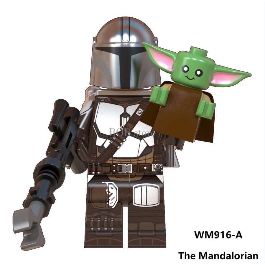 Lego Star Wars Series Mandalorian With Yoda Baby Assembled Building Block Toy Shopee Philippines